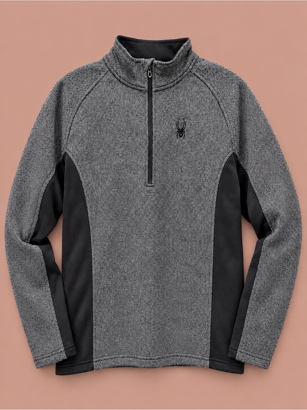 Men’s - Spyder  Encore Half Zip Two Toned Zip Up - L